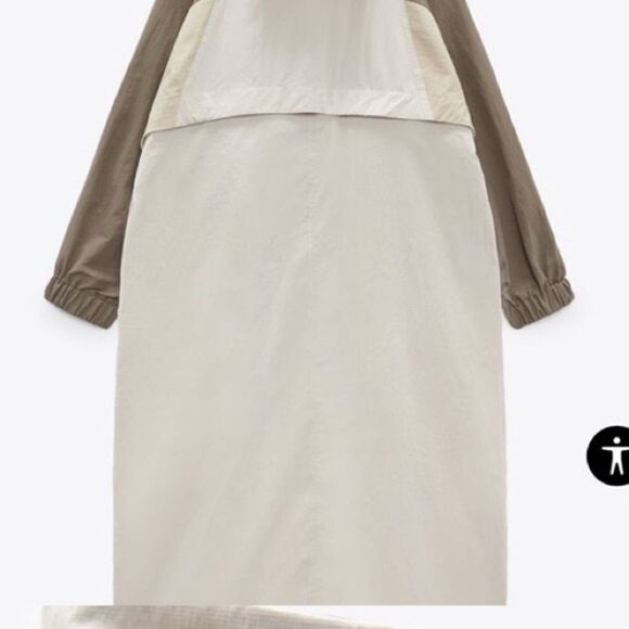 NWT Zara 2 in 1 Parachute Jacket convertible detachable Raincoat Sz XS-S - Picture 11 of 14